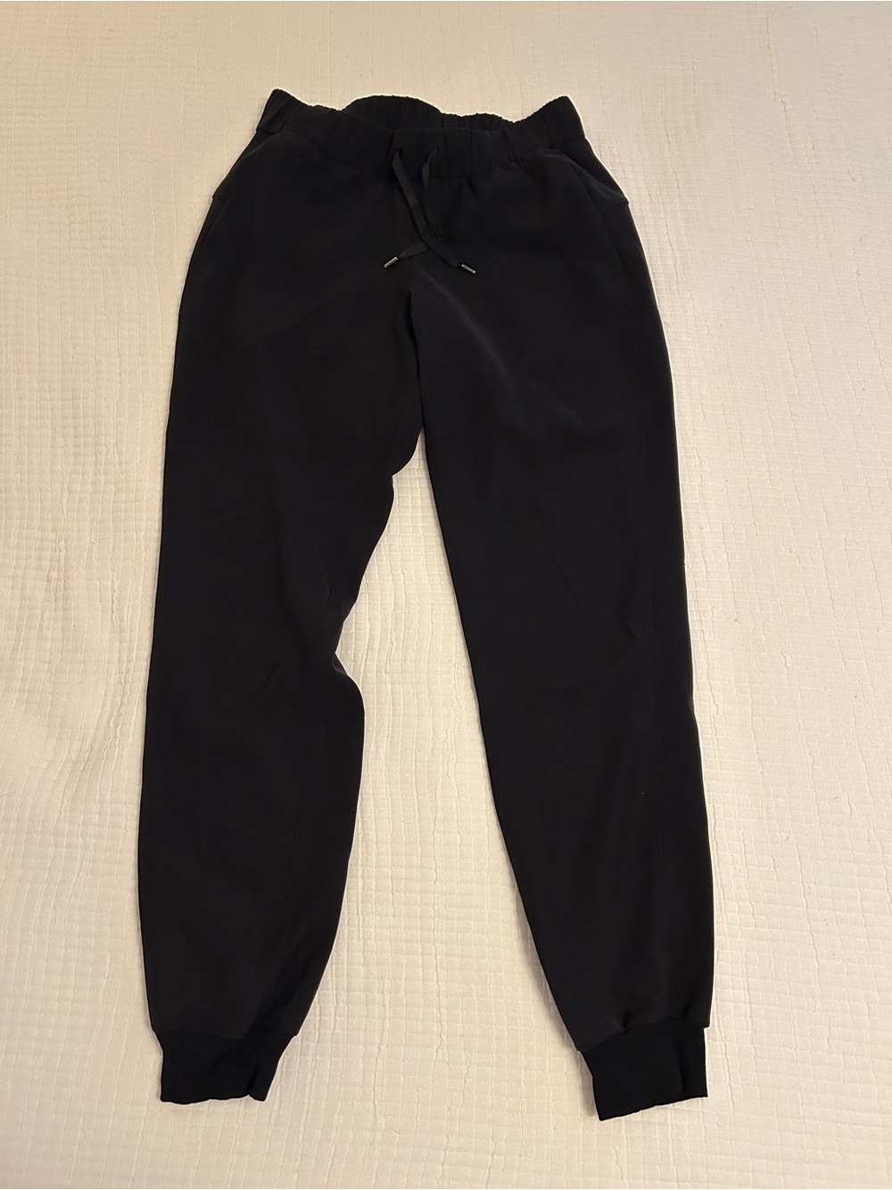 Lululemon On The Fly Jogger Womens 4 Black LW5BZDS Comfy Drawstring Travel